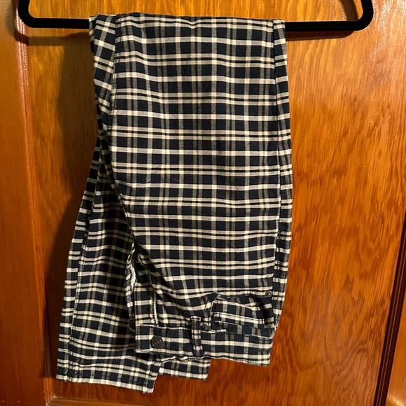 AE Plaid Stretch Mom Pant - Picture 3 of 3